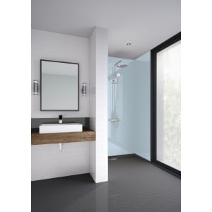 Mermaid Soft Blue Gloss Acrylic 3 Sided Shower Panel Kit – 900 x 900mm