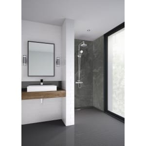 Mermaid Snowdonia Laminate 2 Sided Shower Panel Kit – 900 x 900mm