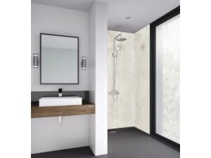 Mermaid Cubist Laminate 3 Sided Shower Panel Kit - 900 x 900mm