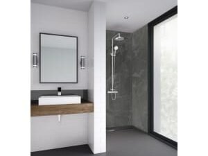 Mermaid Snowdonia Laminate 3 Sided Shower Panel Kit - 1200 x 900mm