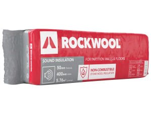 Rockwool Sound Insulation Slab - 50 x 400 x 1200mm
