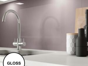 AluSplash Splashback Grey Lavender 800 x 600mm - Gloss