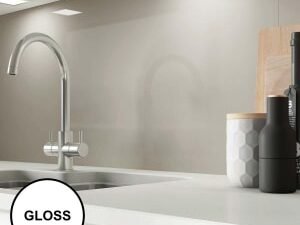 AluSplash Splashback Warm Grey 800 x 600mm - Gloss