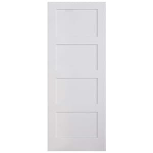 Wickes Marlow 4 Panel Shaker White Primed Solid Core Door – 1981 x 686mm