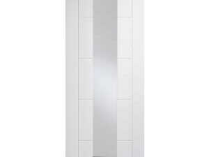 Wickes Thame Ladder Glazed White Primed Solid Core Door - 1981 x 762mm