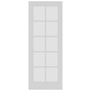 Wickes Canterbury 10 Light White Primed Solid Core Door – 1981 x 838mm