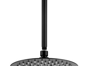 Bristan Black Ceiling Mounted Round Shower Head & Arm