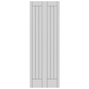 Wickes Geneva White Primed Bi-Fold Solid Core Door – 1947 x 750mm