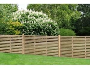 Forest Garden Single Slatted Fence Panel - 1800 x 910mm - 6 x 3ft - Pack of 5