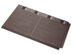 Envirotile Dark Brown Double Plastic Tile - 365 x 630 x 12mm