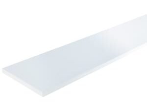 Wickes MFC White Gloss Shelf - 18 x 230 x 600mm