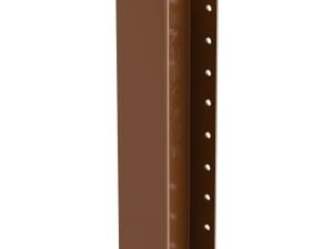 DuraPost Steel Fence Post Sepia Brown - 55mm x 54mm x 2.4m