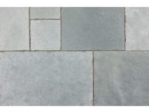Marshalls Antique Alverno Riven Silver Limestone Paving Slab Mixed Size - Sample