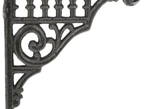 Roman with Hook Steel Shelf Bracket - 200 x 200mm