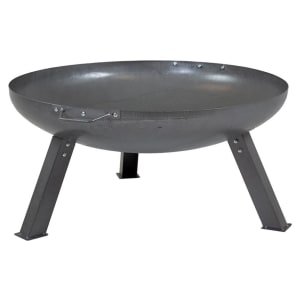 Charles Bentley 80cm Large Round Outdoor Fire Pit – Oil Finished