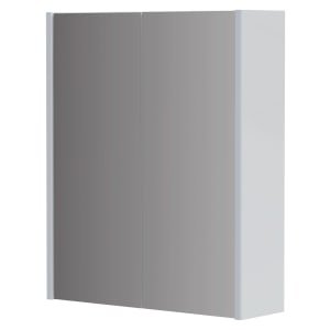 Wickes Semi-Frameless White Double Mirror Bathroom Cabinet – 600 x 500mm