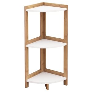 Bamboo 3 Tier Corner Shelving Unit – 710 x 250mm