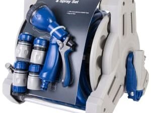 Wickes 21.5m Hose Reel & Spray Gun Set