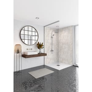 Mermaid Elite Himalayan Marble Tongue & Groove Single Shower Panel – 2420 x 600mm