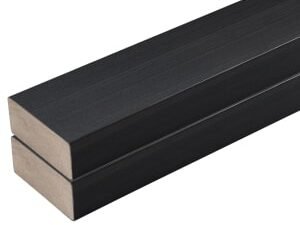 Eva-Last Infinity Rapid Rail Black Balustrading Top / Bottom Rails  - 89 x 38 x 1600mm