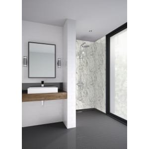 Mermaid Laminate Bianco Marble Tongue & Groove Single Shower Panel – 2400 x 600mm