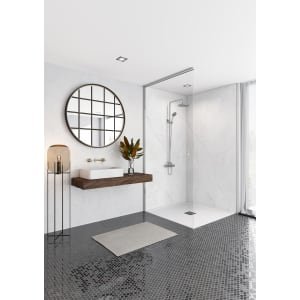 Mermaid Elite Athena Marble 2 Sided Shower Panel Kit – 900 x 900mm