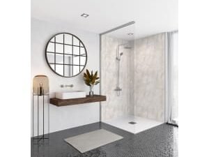Mermaid Elite Himalayan Marble 2 Sided Shower Panel Kit - 1200 x 900mm
