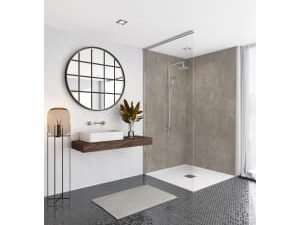 Mermaid Elite Gold Stone 3 Sided Shower Panel Kit - 1700 x 900mm