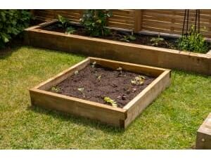 Forest Garden Caledonian Square Raised Bed - 140 x 900 x 900mm