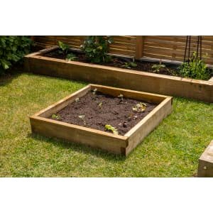 Forest Garden Caledonian Square Raised Bed – 140 x 900 x 900mm
