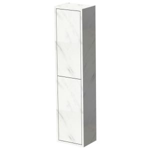 Wickes Tallinn White Marble Push To Open Tower Unit – 1300 x 300mm