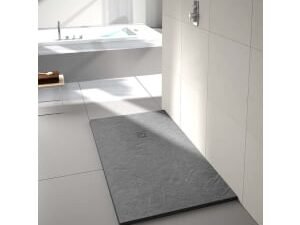 Nexa By Merlyn 30mm Rectangular Slate Fossil Grey Shower Tray - 1700 x 800mm