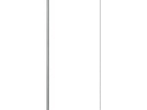 Nexa By Merlyn Chrome Angled Stabilising Bar Only - 350mm