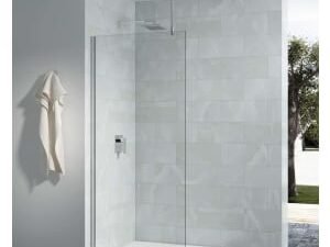 Nexa By Merlyn Chrome Vertical Ceiling Bracing Bar Only - 400mm