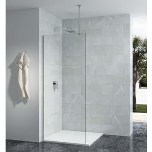 Nexa By Merlyn Chrome Vertical Ceiling Bracing Bar Only – 400mm