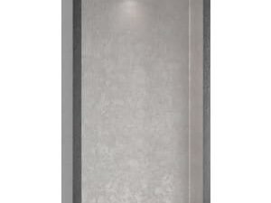 Abacus Pre-finished Metallic Aluminium Effect Recessed Bathroom Storage Unit 1600 x 350 x 180mm