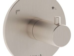 VitrA Origin Round Built-In 2 Way Concealed Shower Diverter Valve - Brushed Nickel