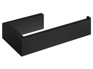 Wickes Square Toilet Roll Holder - Matt Black