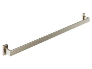 Wickes Single Towel Rail - Brushed Nickel