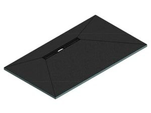 Wickes Linear 30mm Wetroom Shower Tray with 600mm Offset Drain Level Access - 1600 X 900mm