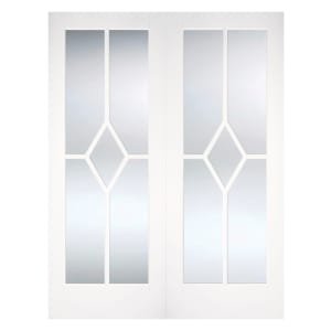 LPD Internal Reims Pair Primed White Solid Core Door – 1372 x 1981mm