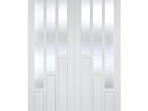 LPD Internal Coventry Pair Primed White Solid Core Door - 1067 x 1981mm