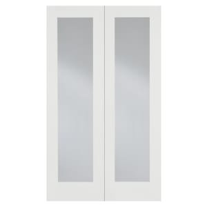 LPD Internal Pair Pattern 20 Primed White Solid Core Door - 1372 x 1981mm
