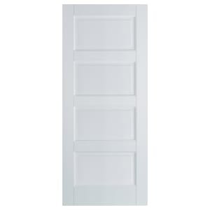 LPD Internal Contemporary 4 Panel Primed White Solid Core Door – 838 x 1981mm