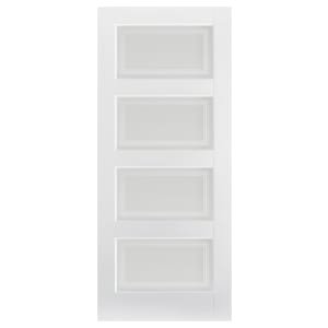 LPD Internal Contemporary 4 Lite Primed White Solid Core Door – 533 x 1981mm