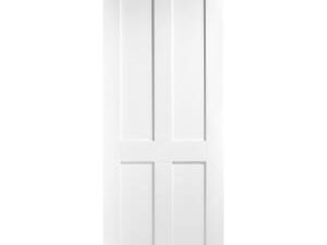 LPD Internal London 4 Panel Primed White Solid Core Door - 762 x 1981mm