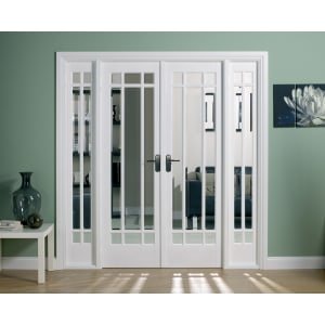 LPD Internal Manhattan Room Divider W6 Primed White Solid Core Door – 1904 x 2031mm