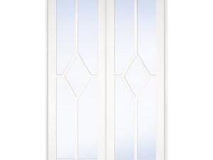 LPD Internal Reims Room Divider W4 Primed White Solid Core Door - 1246 x 2031mm