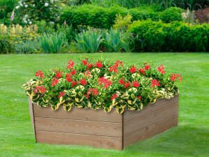 Greena Hexagonal Raised Bed - 450 x 1800 x 1800mm