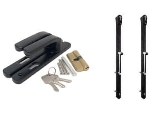 Readymade Manual Gate Lock & Latch Pack - Black